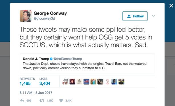 George Conway Twitter